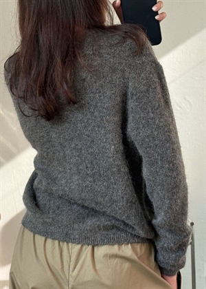 Flora knit cardigan Mole Melange Boii Studios 
